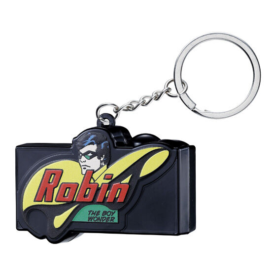 Robin。赤い文字と顔、黄色いモチーフを配した本体