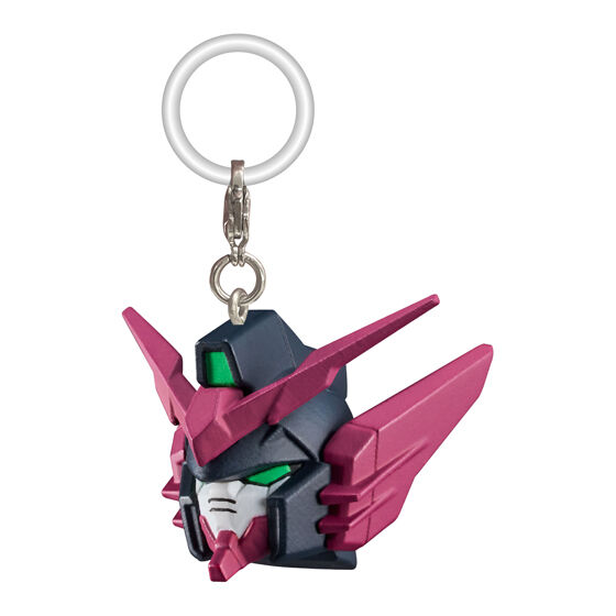 ガンダムエピオン：暗色の本体に赤紫系のアンテナと側面の張り出し。