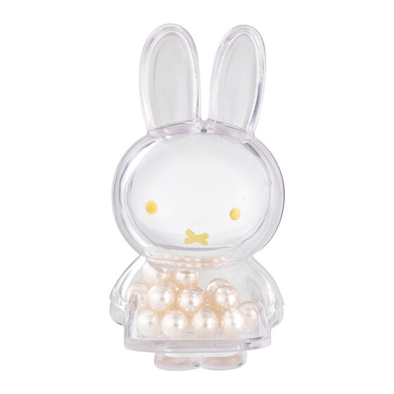 miffy（パール）。淡い色の丸い粒が入った正面