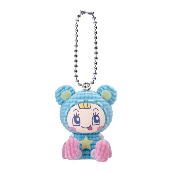 ブルーベリエちゃん。青い丸耳の体に黄色い星を配置